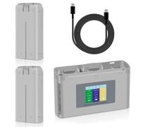 COOLSHOW Mini 4K/2 Batterie Intelligent Flight 2 Packs 2400mAh et LED Chargeur Batterie M ini 4K/2 Hub de Charge Bidirectionnel Compatible avec DJI Mini 4K/2/2 SE/SE