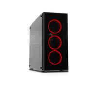 Cooltek CT VIER Midi Tower Noir : Boîtier PC ATX/microATX/Mini-ITX, 2x 3.5", 4x 2.5", 7 slots, 4 ventilateurs 120mm (3 avant), USB 3.2 Gen 1, Verre/Acier/Plastique
