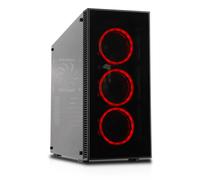 Cooltek Gehäuse VIER Midi Tower RGB Schwarz ATX/M-ATX/IT