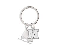 cooltime Accessoires de mode Porte-clés patins à glace pour femmes et filles, blanc, M