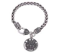Cooltime Bracelet porte-bonheur avec pendentif étoile pentagramme pour Halloween pour homme et femme