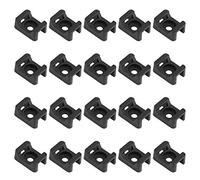 Coolty 150PCS Noir Supports pour Serre-Câbles, Support de Base de Serre-Câbles pour Organiser Câbles, 23mmx16mm