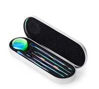 Coolty 6 Pièces Outil de Sculpture en Cire Outil à Double Extrémité en Acier Inoxydable pour Sculpter l'argile pour Modeler, Gratter, Façonner, Sculpter la Poterie (Arc-en-ciel)