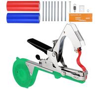 Coolty Machine à attacher les plantes avec 20 rouleaux de ruban adhésif + 10 000 agrafes pour raisins, tomates, vignes, légumes, fleurs