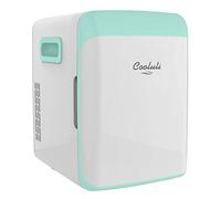 Cooluli Mini réfrigérateur 10 L pour chambre à coucher, voiture, bureau et dortoir universitaire - Glacière et réchauffeur portable 12 V pour nourriture, boissons, soins de la peau, beauté, maquillage