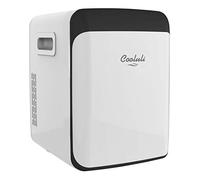 Cooluli Mini réfrigérateur 15 L pour chambre à coucher, voiture, bureau et dortoir universitaire - Glacière et réchauffeur portable 12 V pour nourriture, boissons, soins de la peau, beauté, maquillage