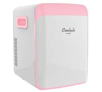 Cooluli Mini réfrigérateur 15 L pour chambre à coucher, voiture, bureau et dortoir universitaire - Glacière et réchauffeur portable 12 V pour nourriture, boissons, soins de la peau, beauté, maquillage
