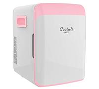 Cooluli Mini réfrigérateur de 10 litres pour chambre, voiture, bureau, dortoir universitaire, refroidisseur portable 12 V et chauffage pour aliments, boissons, soins de la peau,