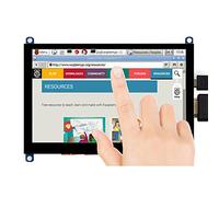 Coolwell 5inch Capacitive Touch Screen LCD (H) Slimmed-Down Version for Raspberry Pi & PC, 800×480, HDMI, Toughened Glass Panel, Low Power Consumption