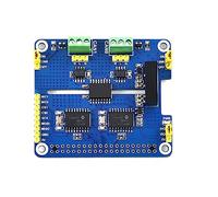 Coolwell Carte d'extension 2 canaux CAN HAT isolée CAN Bus pour Raspberry Pi/STM32/Arduino avec MCP2515 + SN65HVD230 Dual Chip Solution