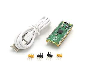 Coolwell Raspberry Pi Pico Board with Pre-soldered Header Flexible Microcontroller Board Based The Raspberry Pi RP2040 Chip Featured Dual-Core Arm Cortex M0+