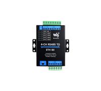 Coolwell Serveur série Ethernet 4-Ch RS485 vers RJ45 4 canaux RS485 Fonctionnement indépendant Modbus Gateway Industrial Isolated Serial Module Bi-Directional Transmission