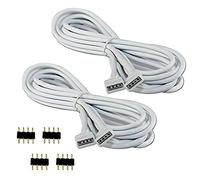 COOLWEST Lot de 2 câbles d'extension de 2 m pour Bande LED RVB 4 Broches - Convient pour Bande LED RVB