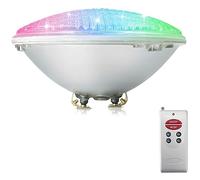 COOLWEST RGB Lampe de Piscine Lumière LED PAR56 12V DC/AC, contrôle par télécommande (18, watts)