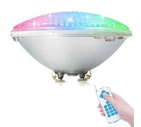 COOLWEST RGBW PAR56 Lampe de Piscine Lumière LED 36W 12V DC/AC, contrôle par télécommande, Etanche IP68 Éclairage sous-marin