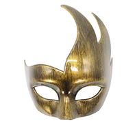 Coolwife Masque de Mascarade vénitienne pour Hommes Masque de Conception Classique Mardi Gras Masques (Or Antique)