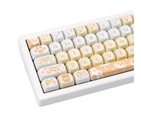 COOMICKEY Lot de 132 touches PBT mignonnes par sublimation pour claviers mécaniques Cherry Gateron MX