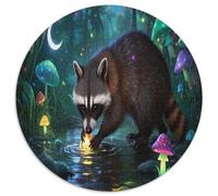 Coon 1000 Piece Puzzle Rond, pour Enfants Adult Jouets De Anti Stress Unique Jigsaw pour La Famille Amis 12 Ans De Qualité Supérieure 1000pcs (67.5x67.5cm)