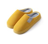 COONE Femmes hommes Home pantoufles, Intérieur chambre à coucher Memory Foam chaussures de maison chaudes, intérieur Chaussures Furry confortables avec semelle en caoutchouc antidérapante