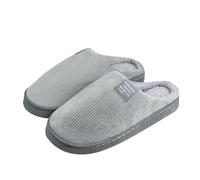 COONE Femmes hommes Home pantoufles, Intérieur chambre à coucher Memory Foam chaussures de maison chaudes, intérieur Chaussures Furry confortables avec semelle en caoutchouc antidérapante