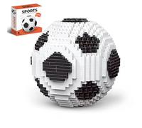 COONE STEM Micro - Lot de 800 blocs de construction 3D - Puzzle de football réaliste pour garçons et adultes - Cadeau créatif pour les fans de football (9,5 cm)
