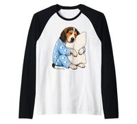 Coonhound Dormant dans Un Pyjama Mignon pour Chien Manche Raglan