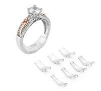 Coopache 18Pcs Ajusteur de Taille de Bague Invisible pour Bagues Desserrées, 2 Styles Adaptateur Réducteur de Bague Trop Grande Silicone Femme Homme, 11 Tailles