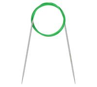 Coopay 1 Pièce Aiguille à Tricoter Circulaires 2,5mm, Aiguilles Circulaires Tricot 120cm de Long, Aiguille Circulaire en Métal avec Fil Flexible pour Tricoter Bonnet, Chaussettes, Pulls, Manches