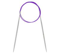 Coopay 1 Pièce Aiguille à Tricoter Circulaires 2,75mm, Aiguilles Circulaires Tricot 80cm de Long, Aiguille Circulaire en Métal avec Fil Flexible pour Tricoter Bonnet, Chaussettes, Pulls, Manches