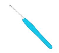 Coopay Crochet de 4 mm - Avec poignée en TPR multicolore - Pour mains arthritiques - Crochets ergonomiques avec poignée douce et crochet en aluminium - Pour mains arthritiques - 4 mm
