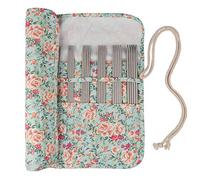 Coopay Ensemble D'Aiguilles à Tricoter à Double Pointe 20 cm 2-6,5mm,Aiguilles Métalliques Courtes à Double Extrémité pour Débutants,Aiguilles Droites Légères pour Petit Projet de Tricot Circulaire