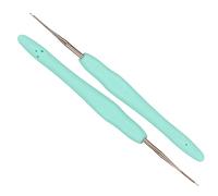 Coopay Lot de 2 petits crochets de 0,5 mm, petits crochets pour dreadlocks, petits pour verrouiller les cheveux, acier fin et ergonomique, taille britannique