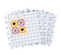 Coopay Lot de 4 tapis de blocage pour tricot, tapis de blocage avec 100 épingles en T, planche de blocage épaisse à emboîter pour crochet de 27,9 cm, grande taille
