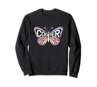 Cooper Butterfly - Word Art personnalisé avec nom Mignon Sweatshirt