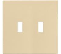 Cooper cblage appareils en polycarbonate double sans vis Interrupteur à bascule Mid Taille plaque murale N/A ivoire