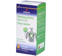 Cooper Clarix Pentoxyvérine 0,15% Solution(S) 200 ml