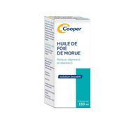 Cooper Huile de foie de morue Vitamines A et D 150 ml