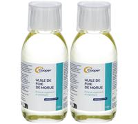 COOPER - Huile de Foie Morue Vitamines A et D Fabriquées en France 150ML 2x150 ml