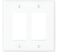 Cooper PJ262W-SP-L Plaque murale en polycarbonate de qualité industrielle 2 vitesses GFCI Blanc