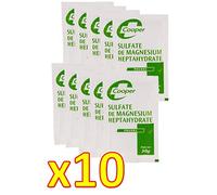 Cooper - Sulfate de Magnesium Heptahydrate en Poudre Sel d'Epsom, Cooper - 30 g - Lot de 10 Sachets