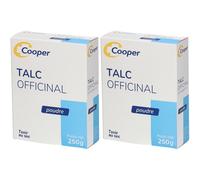 COOPER - Talc officinal Poudre Tenir au sec 250g 2x250 g