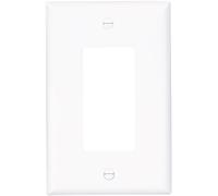 Cooper Wiring Devices 2051W Mid-Size 1-Gang Decorator GFCI Wall Plate, White Finish by Cooper Wiring Devices