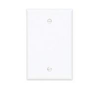 Cooper Wiring Devices PJ13W-SP-L 1-Gang Box Mounted Mid Size Wallplate, White by Cooper Wiring