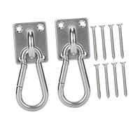 COOPHYA 1 Ensemble Kit de Suspension Inoxydable pour Fixations Heavy Duty Plaques de Support Crochets de Plafond pour Accessoires de Yoga Balancelle