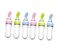 COOPHYA 1 Jeu Presser La Bouteille De Céréales De Riz Flacon De Bébé Biberon Contenants De Stockage De Nourriture Pour Bébé Biberons Biberons Nouveau-nés Biberon Gel De Silice 6 Pièces