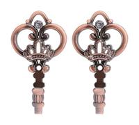 COOPHYA 1 Paire D'attaches Européennes Couronne en Alliage de Zinc, Crochets Muraux Simples Finition et Polis, Résistants la Rouille, Décoration Intérieure pour Rideaux