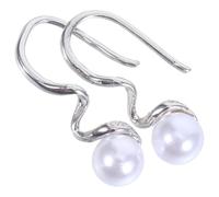 COOPHYA 1 paire de boucles d'oreilles en perles pour femme : boucles d'oreilles pendantes en perles plastiques - bijoux d'été, cadeaux de mariage pour mariée, déclaration