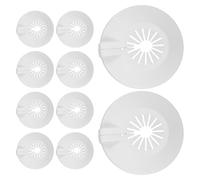 COOPHYA 10 Plaques de Recouvrement pour Sprinkler Incendie, Plastique Rigide, Diamètre 15/20 Mm, Couvercle Mural Décoratif Amovible et Étanche, Lot de 10 Pièces pour Réutilisable
