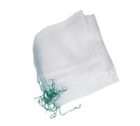 COOPHYA 100 Pièces Paquet en Filet à Cordon de Serrage en Nylon Blanc pour Protéger Plantes et Fleurs des Parasites Pendant la Saison de Croissance Couleur Aléatoire