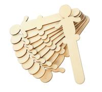 COOPHYA 100 Pièces Unfinished Wood People Cutouts DIY Wooden Slices For And Students Smooth Edges Blank Wood Pieces For Painting And Crafting Material